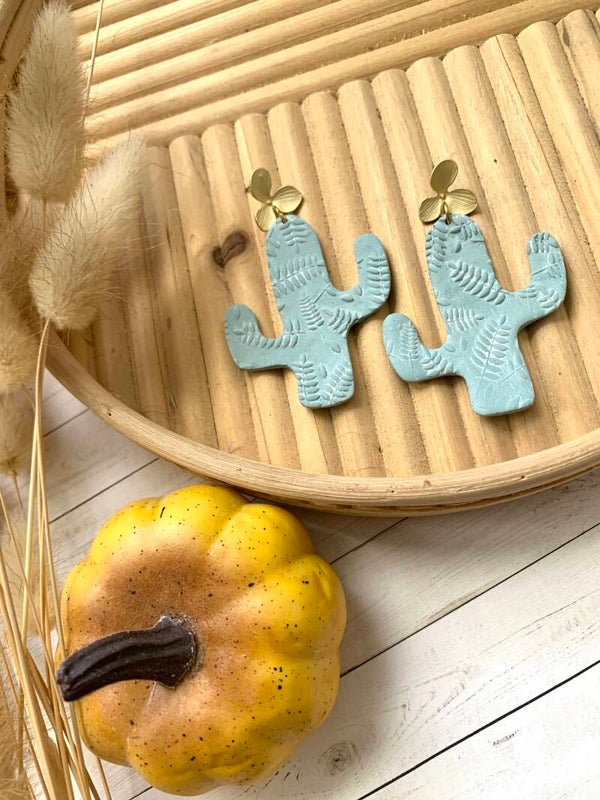 Western Cactus With Flower