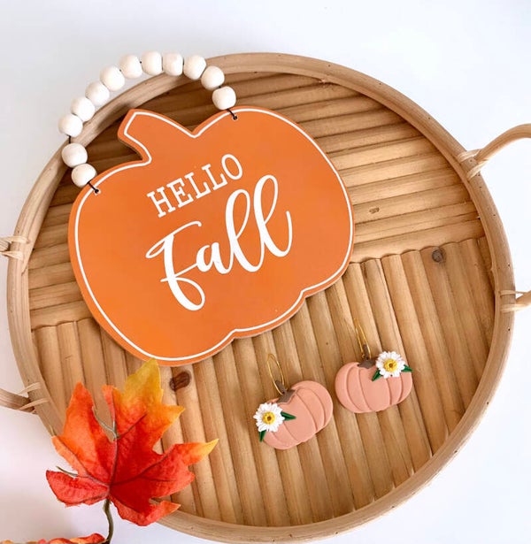 Fall Pumpkin Dangles