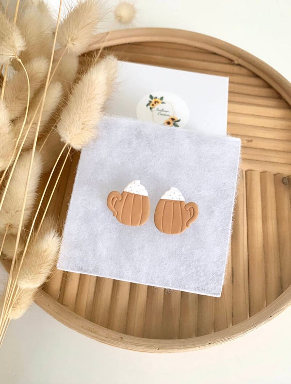 Pumpkin Spice Lattes Studs