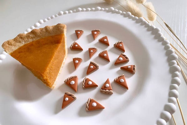 Pumpkin Pie Slice Studs
