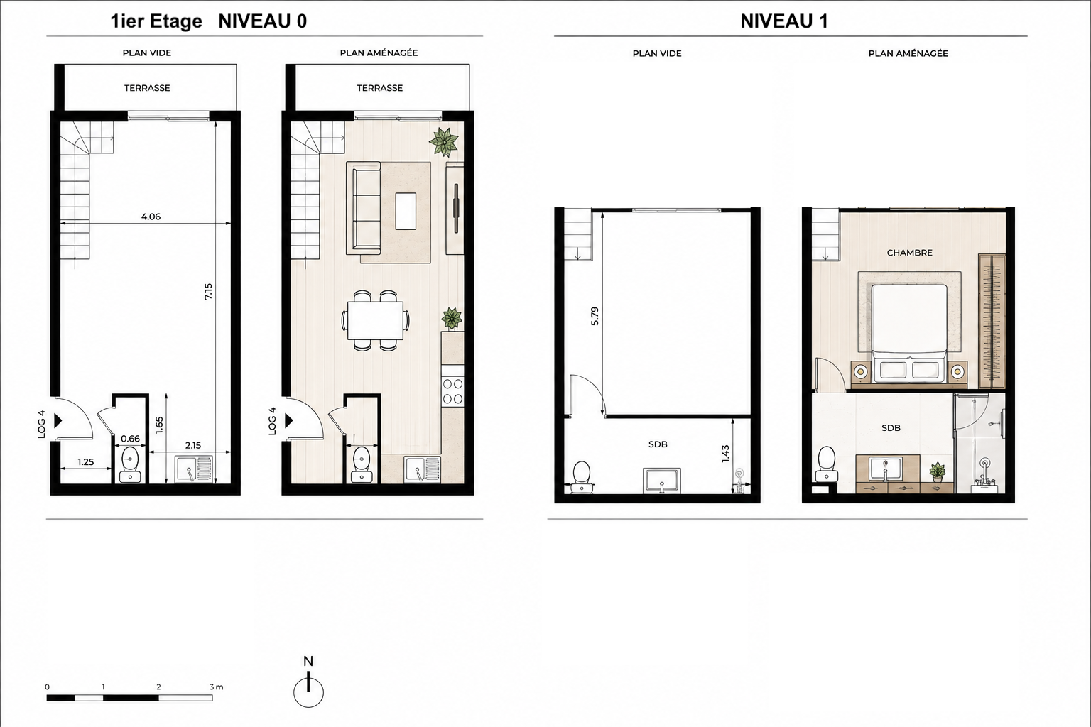T2 DUPLEX TERRASSE