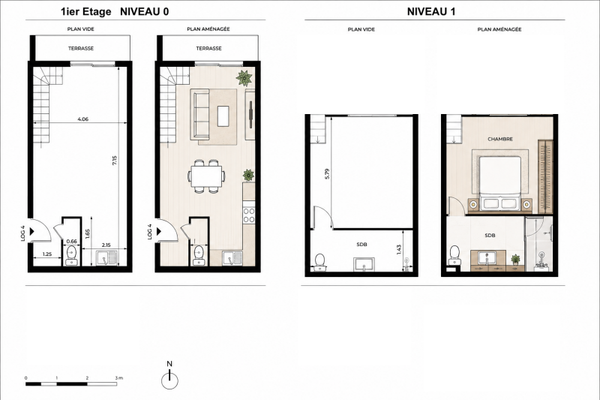 T2 DUPLEX TERRASSE