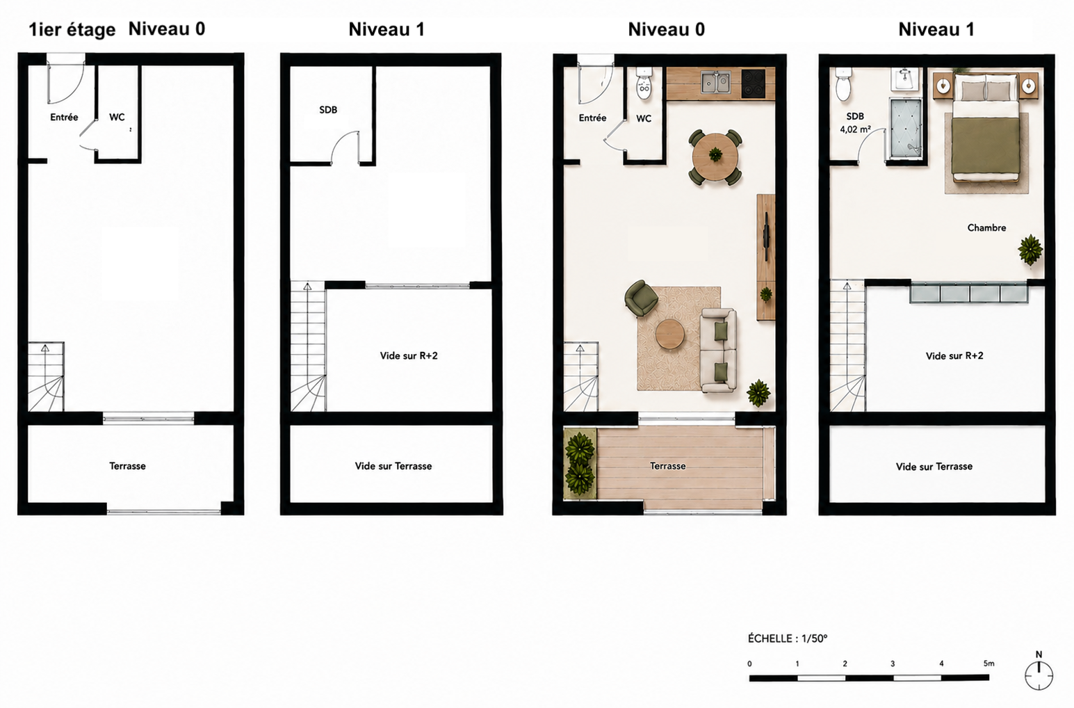 T2 DUPLEX TERRASSE