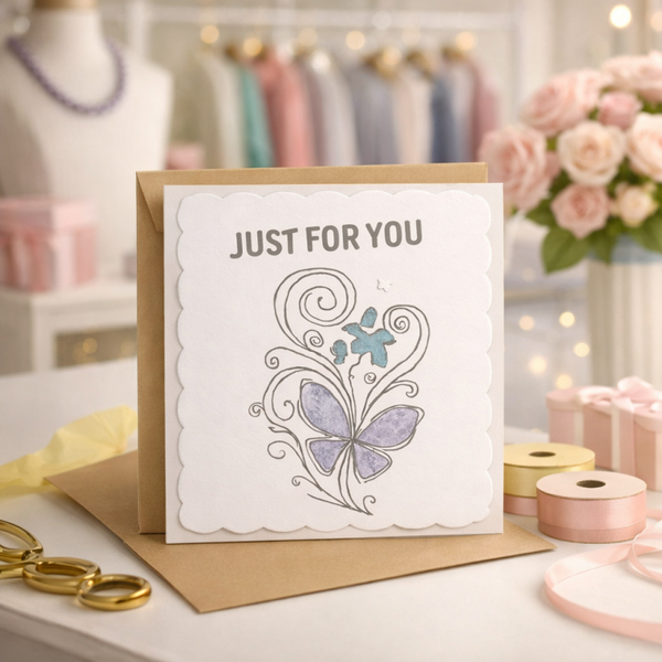 Just for You Butterfly Card