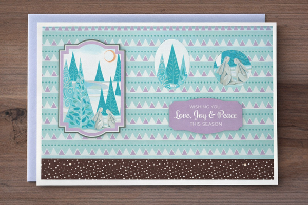 “Love, Joy & Peace” Winter Card