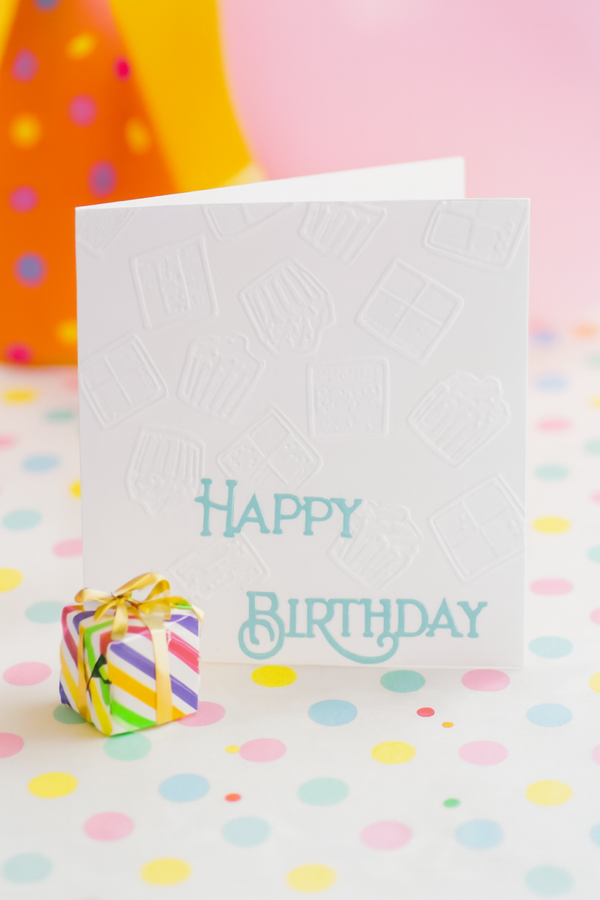 “Party on Paper!” Kids birthday card