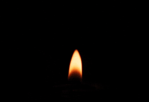 Aslow glowing candle for remeberance of 2001 9/11