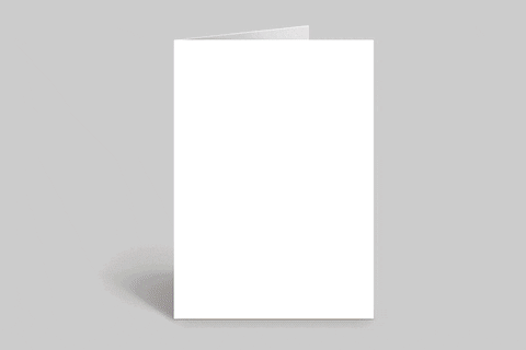 “Animated GIF showing handmade floral greeting cards flipping through different sizes.”