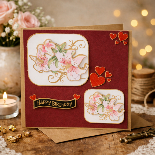 “You’re One of My Most Favorite People to Celebrate” – Kraft Handmade Card