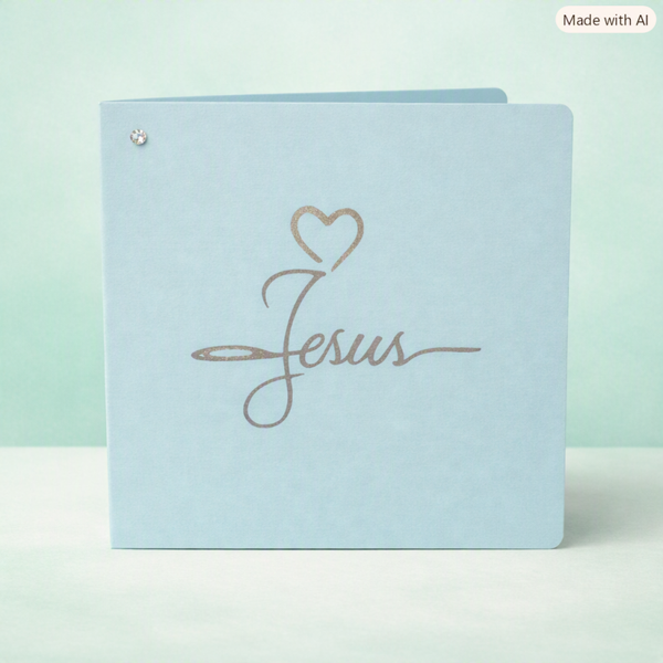 Heart of Faith – “Jesus” Handmade Card