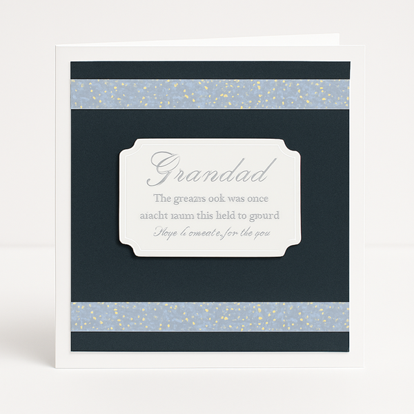 "Sophisticated Grandad Tribute Card"