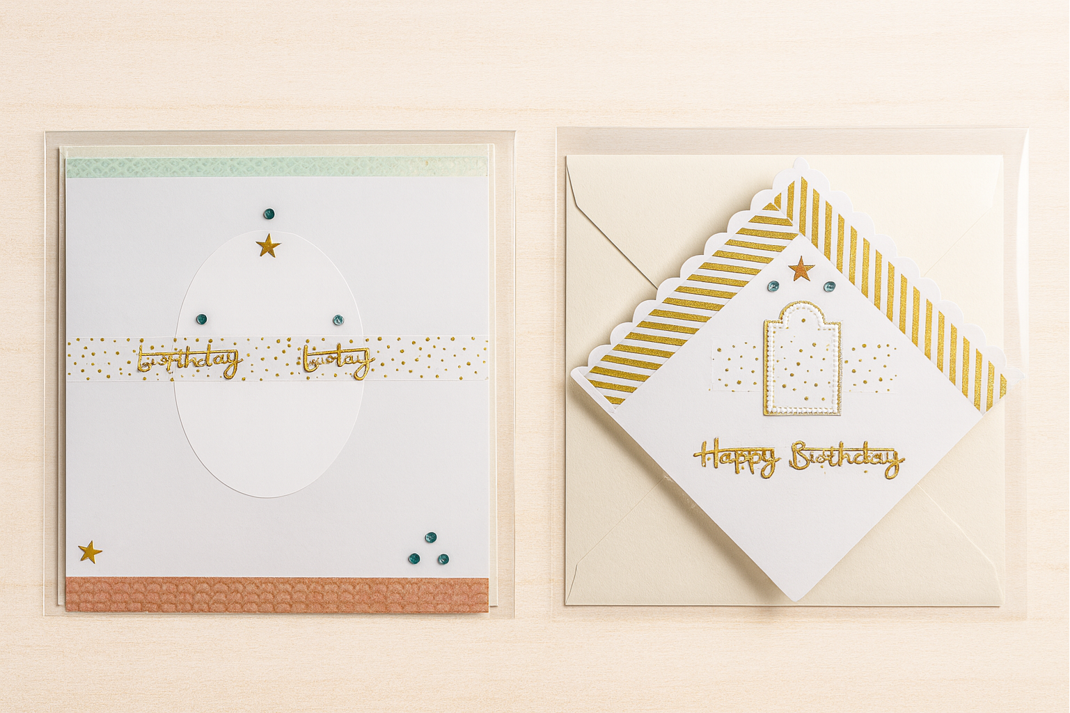 “Two Wishes – Boutique Birthday Card Set”