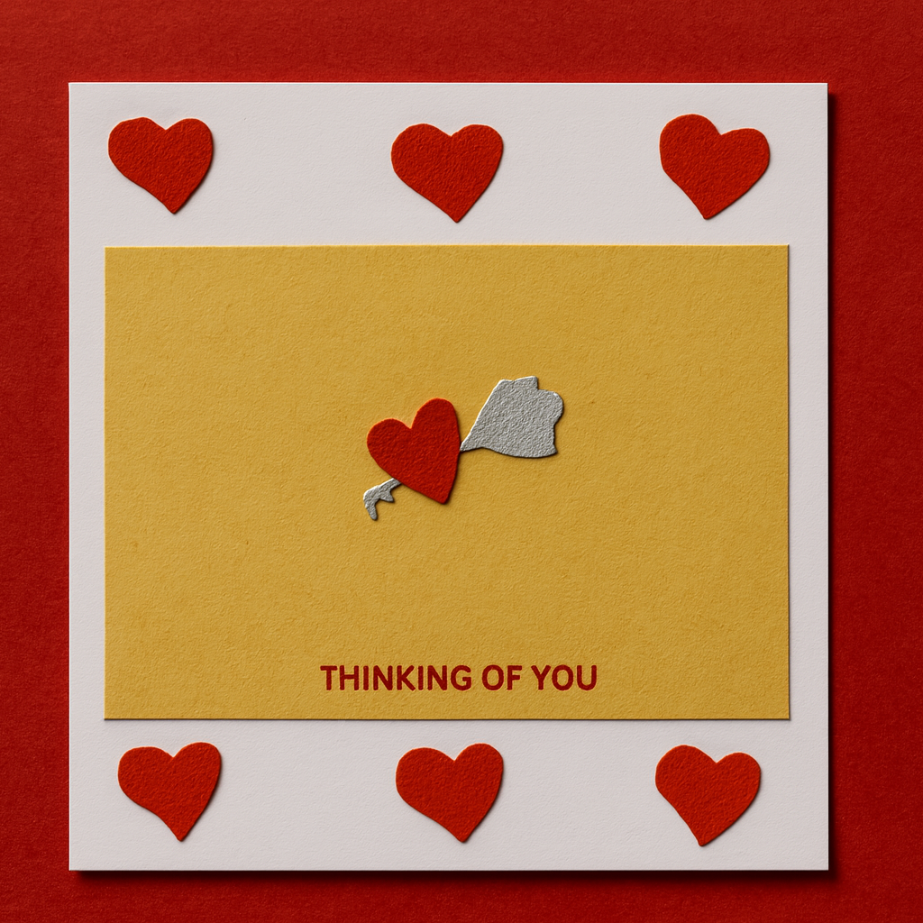 Key to My Heart Handmade card (Valentine)