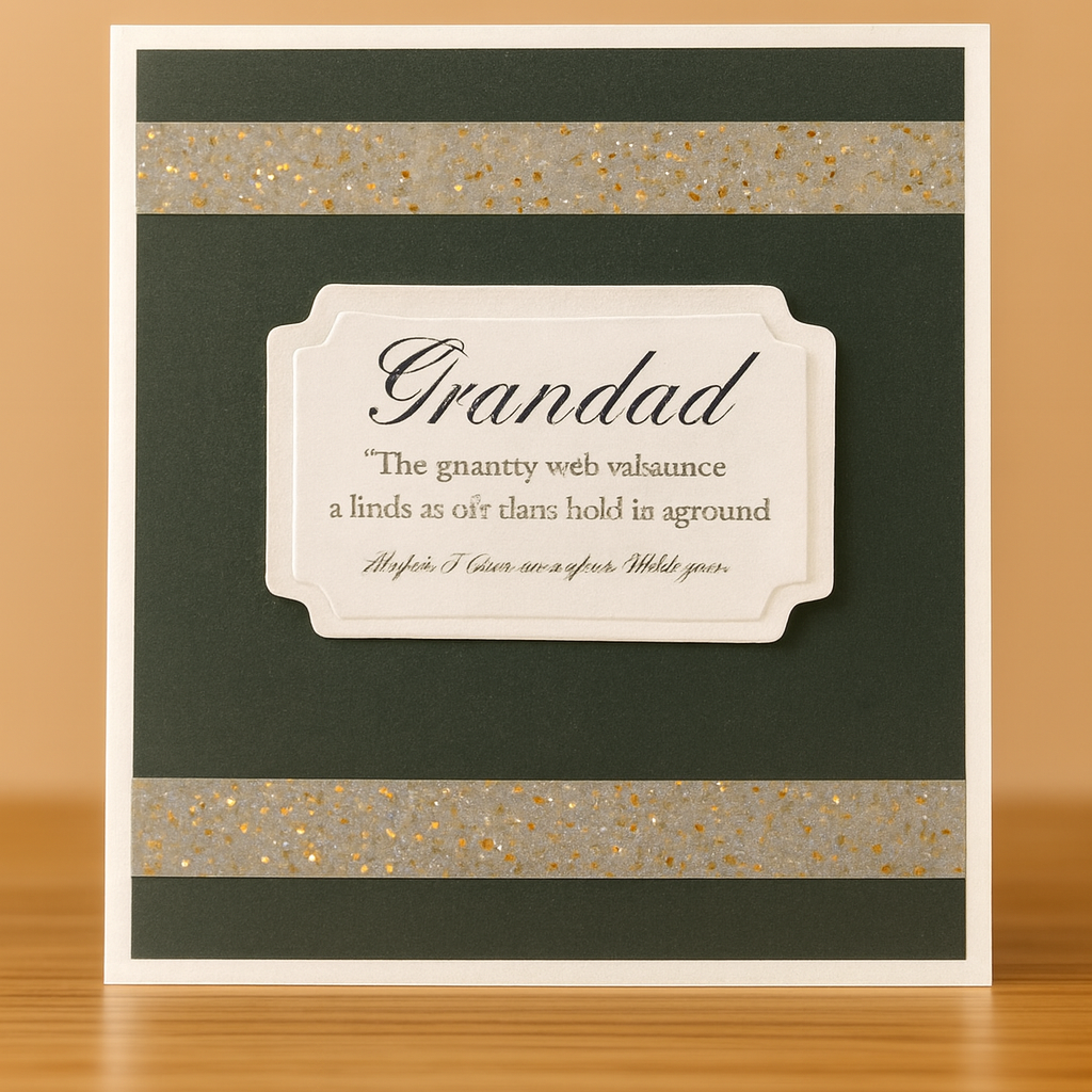 "Sophisticated Grandad Tribute Card"