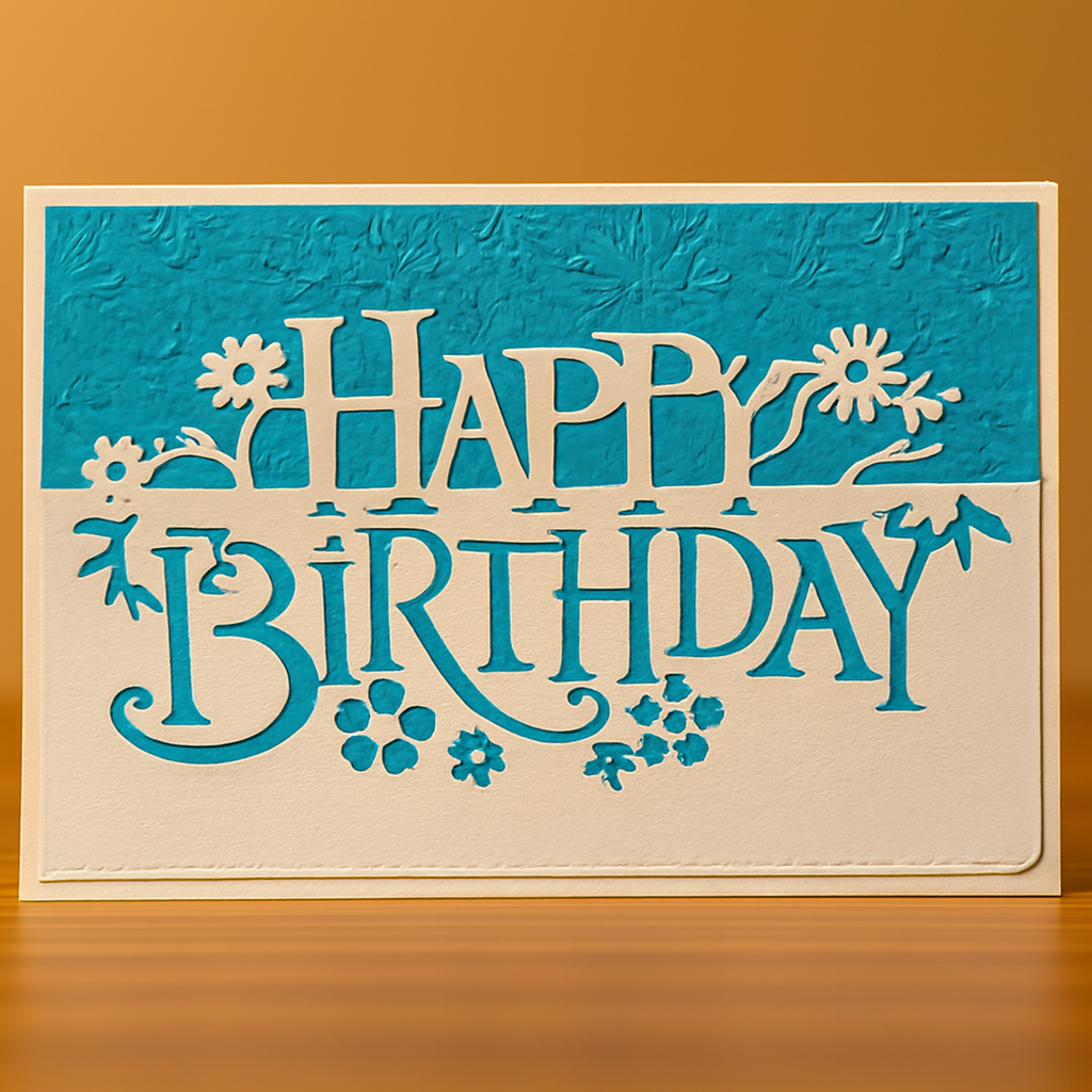Embossed Birthday Card
