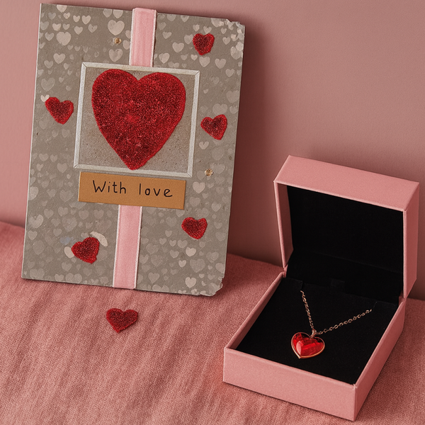 “With Love” Handmade Valentine’s Card