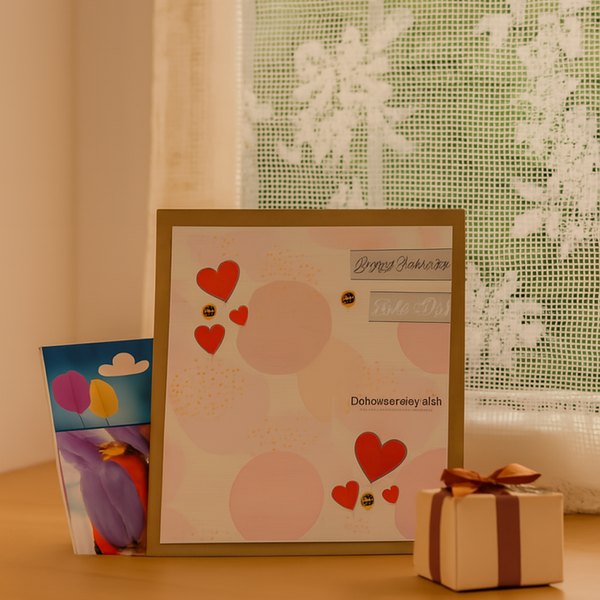 Happy Birthday – With Love & Cake Pastel Card