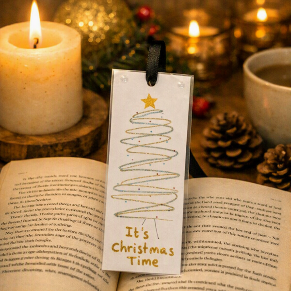 It’s Christmas Time Bookmark – Handmade Festive Design