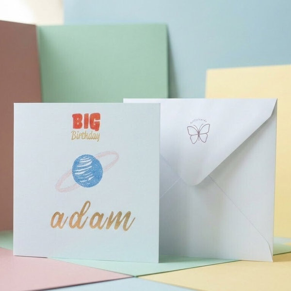 Personalised Adam Big Birthday Card