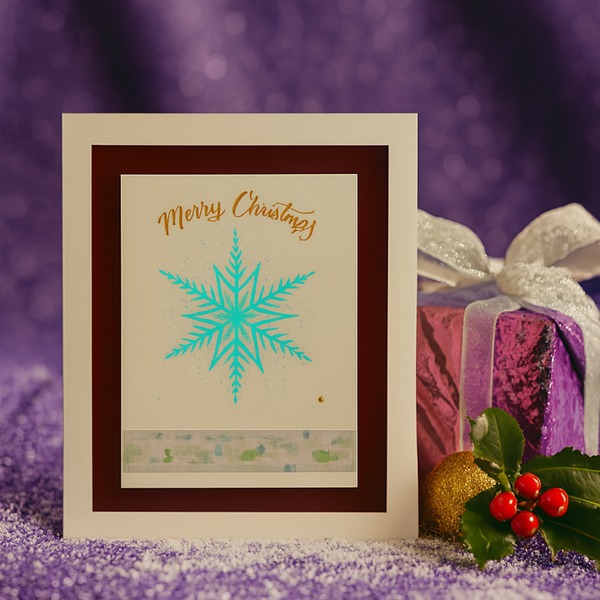 “Merry Christmas” Snowflake Card