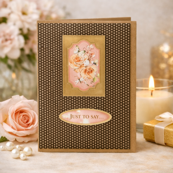 Just To Say – Floral Birthday Card