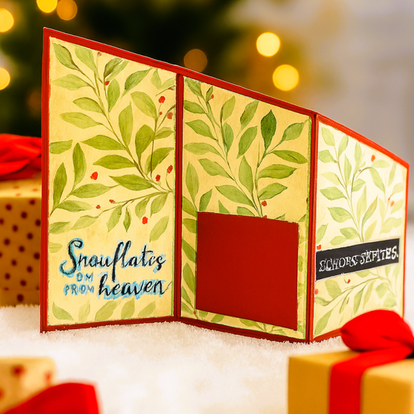 Snowflake Wishes & Winter Whisper card.