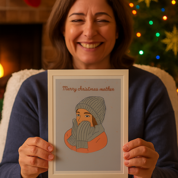 Merry Christmas Mother – Winter Warmth Card
