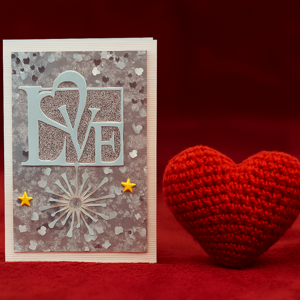 “Velvet Romance” silver card.