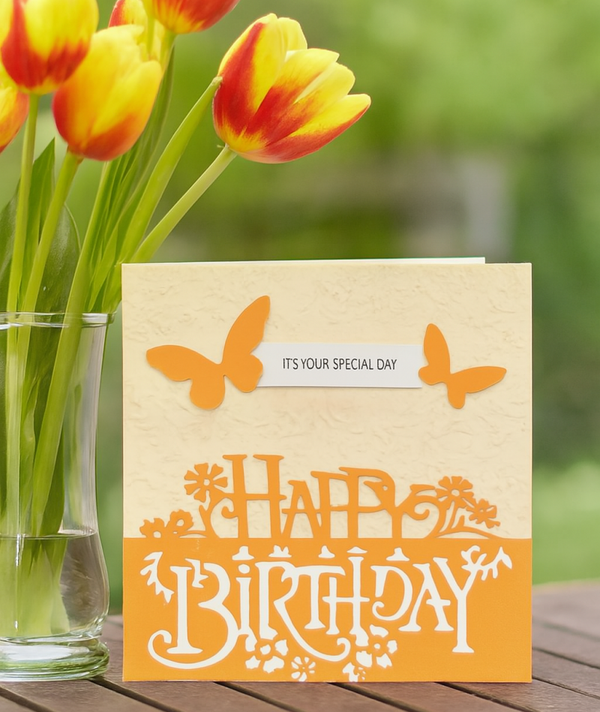 Butterfly Bloom Birthday Card