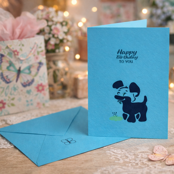 Happy Birthday Dog Card – Kids Collection (£2)