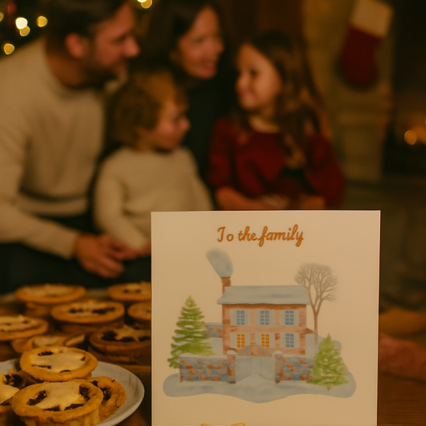 To the Family – Winter Cottage Card