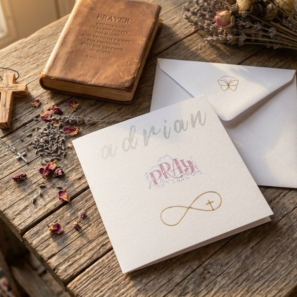 Personalised Adrian Prayer Card