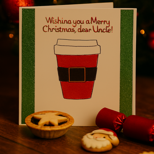 “Merry Christmas, dear Uncle!” card