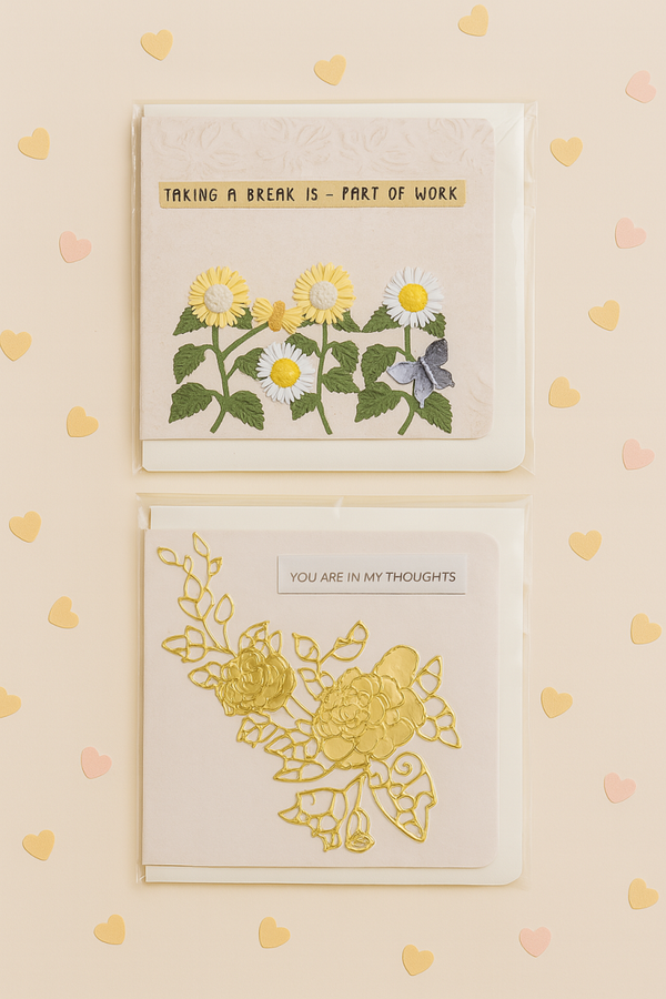Mini Reflections – Pack of 2 Handmade Cards