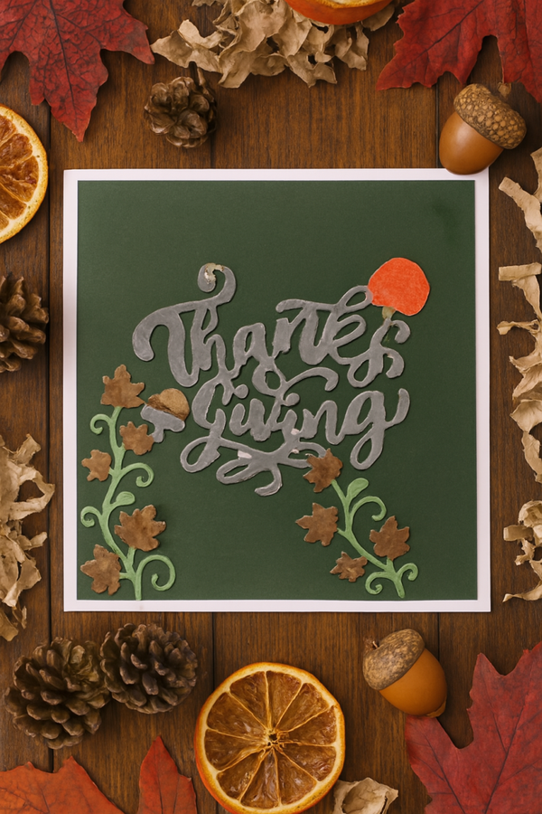 Thanks Giving – Handmade Autumn Card