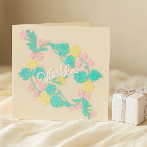 Floral Embrace – “With Love” Card