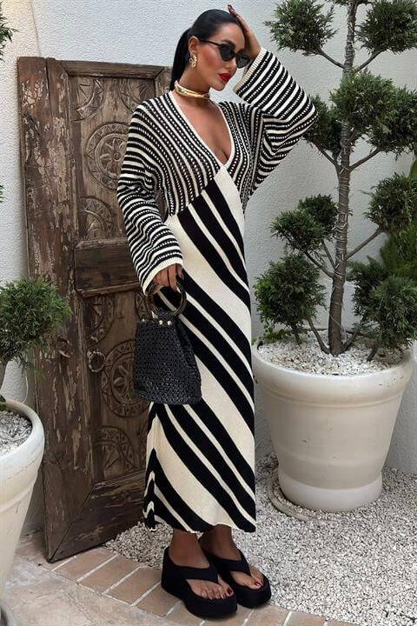 Striped Serenity Dress