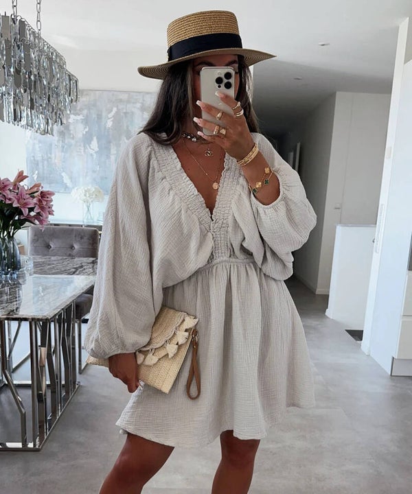 Zaya Dress - Beige