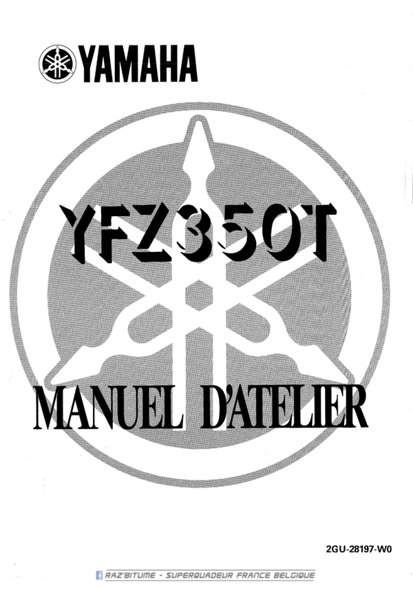 Manuel d'atelier Yamaha Banshee 350