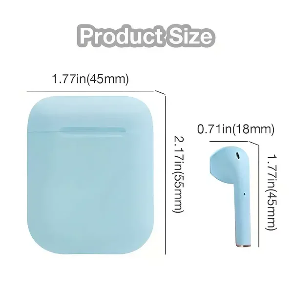 Cuffie Wireless TWS Auricolari Audio Stereo Con Custodia Di Ricarica, Microfono Incorporato Auricolari Wireless Cellulari Configurazione Semplice Auricolare