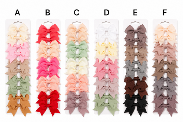 Small hair bows - 10 pack