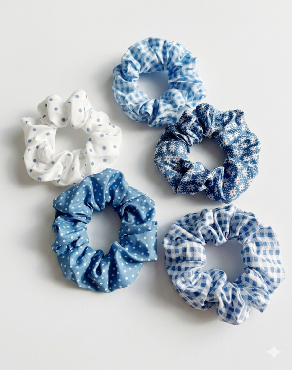 Scrunchies - blue collection