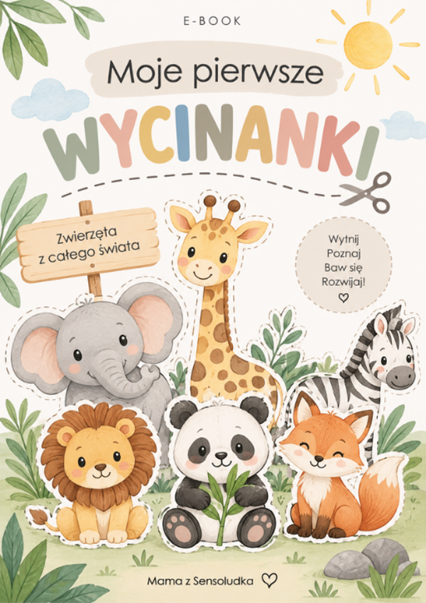 🐾 Moje pierwsze wycinanki – e-book do kreatywnej zabawy