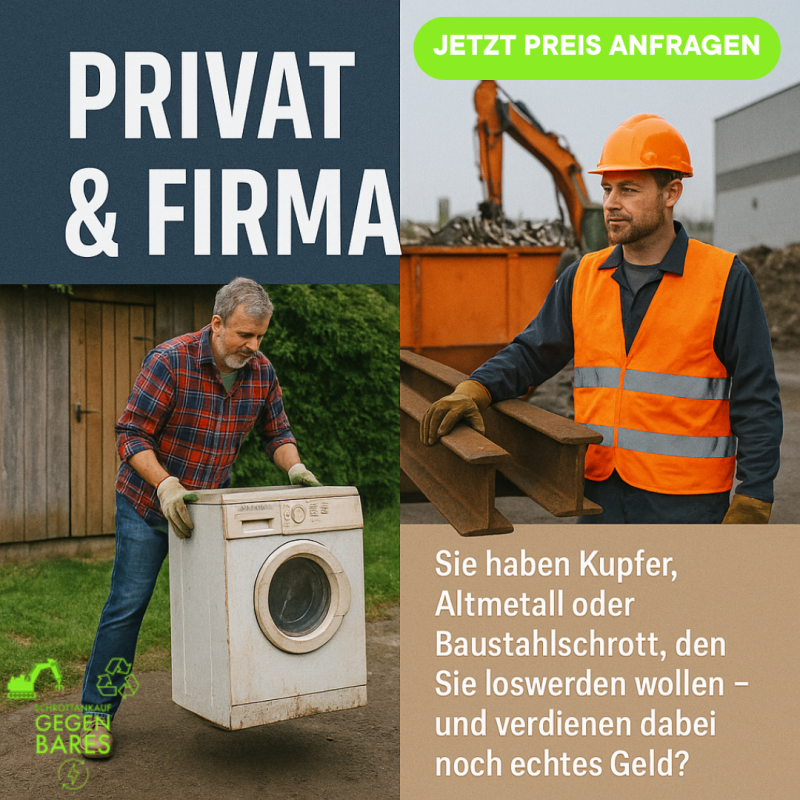 Schrottankauf und Schrottabholung in Solingen für Privatkunden und Gewerbe
