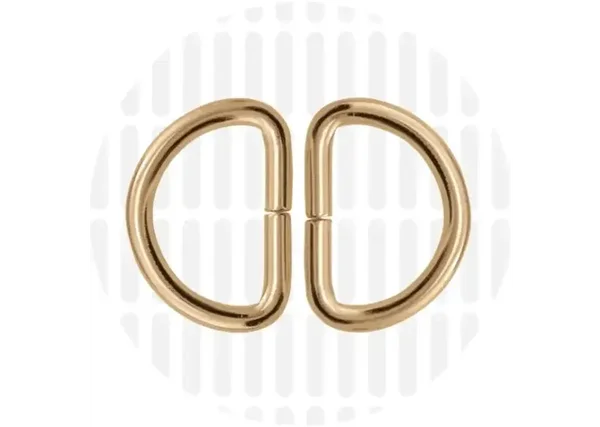 D- ringen 25 mm goud