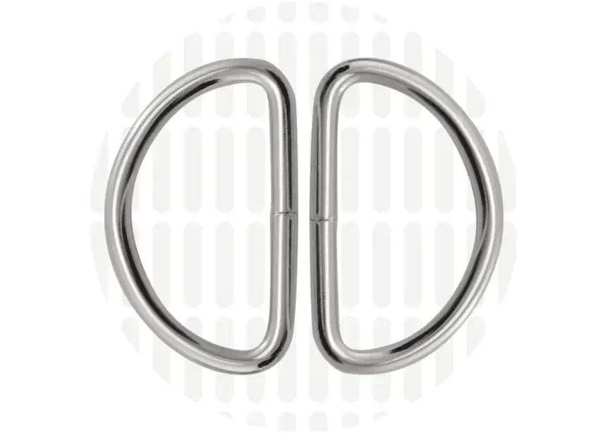 D - ringen 40mm zilver