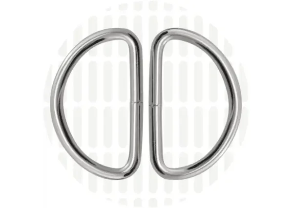 D - ringen 40mm zilver