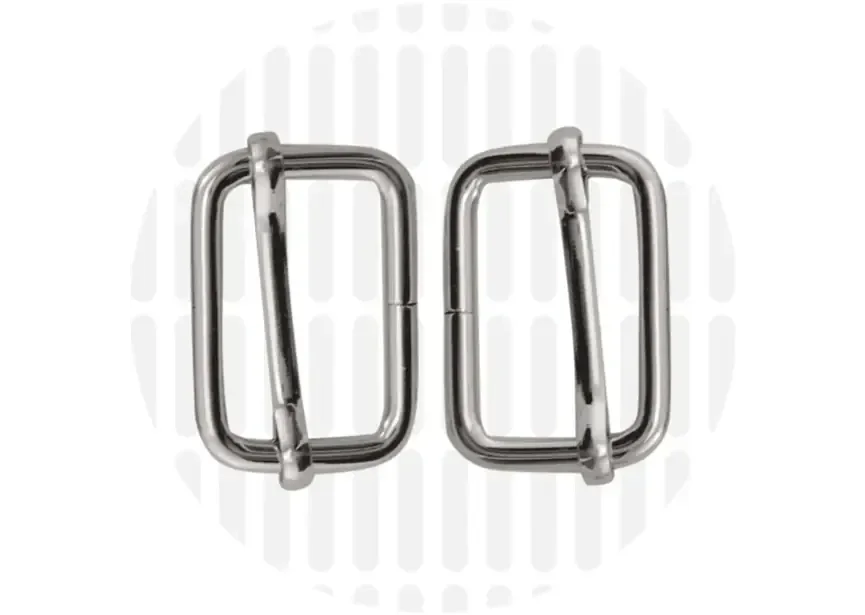 zilver schijfgespen 25mm
