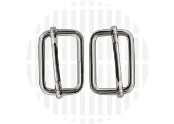 zilver schijfgespen 25mm