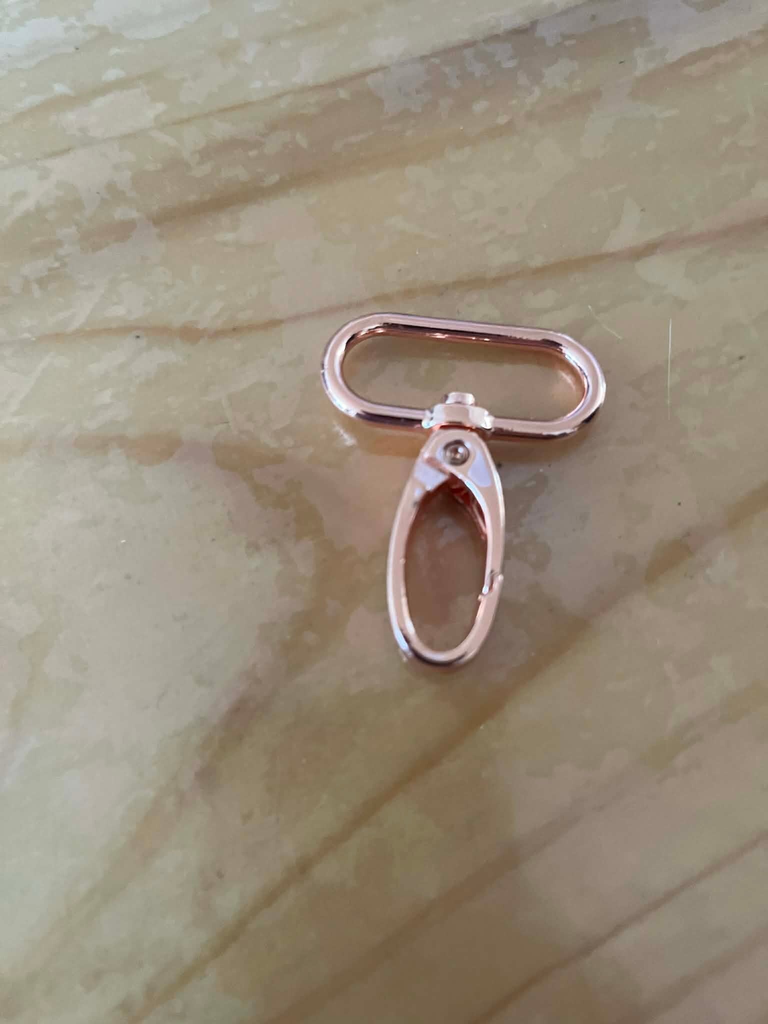 Karabijn  haken 25mm roze